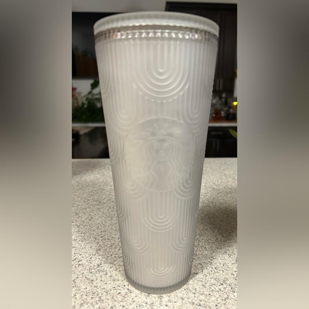 Starbucks 2022 Pearl White Mermaid/Siren Scales Tumbler